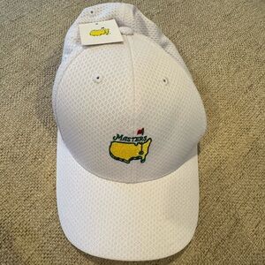 New With Tags: White Masters Hat